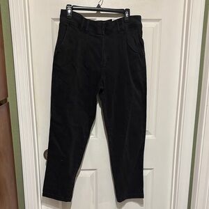 Black Women's Chino Pants - Classic Straight Fit
